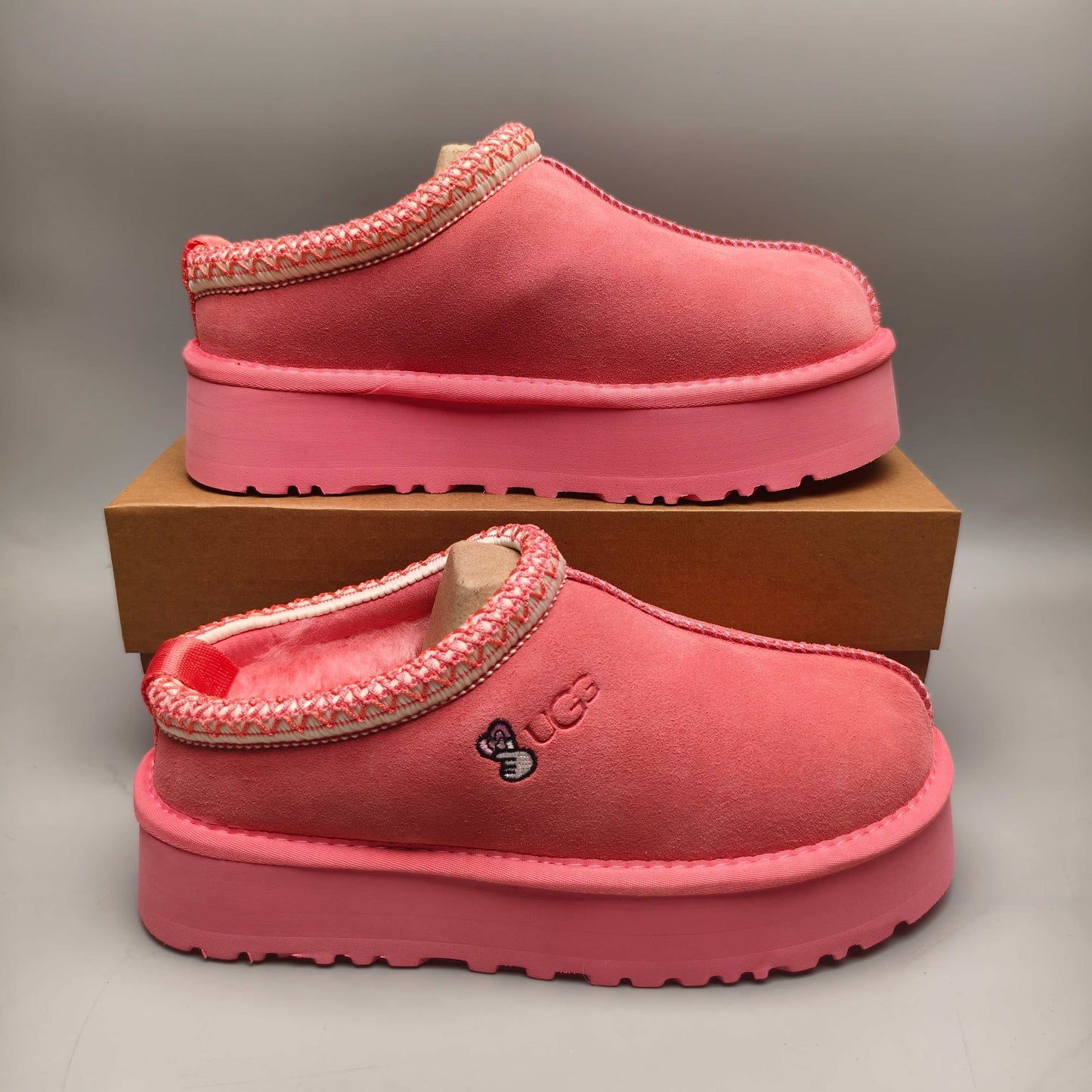 pink luxury slippers