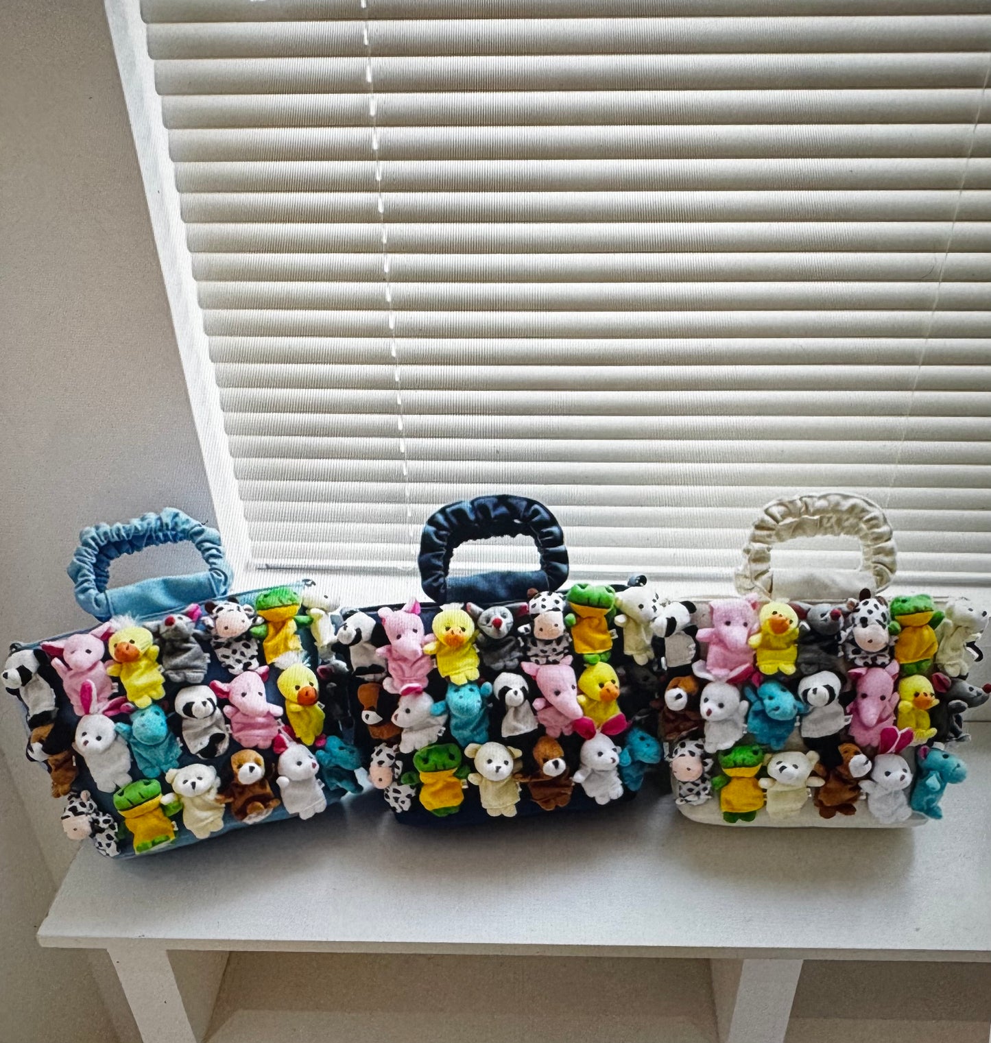 stuffed animal handbag