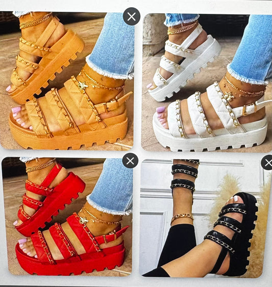 chain strap platform