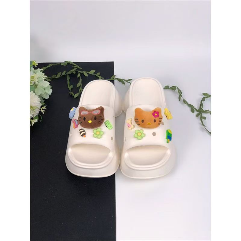 HK charmed platform sandals